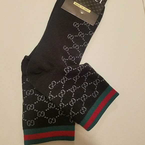 red and black gucci socks